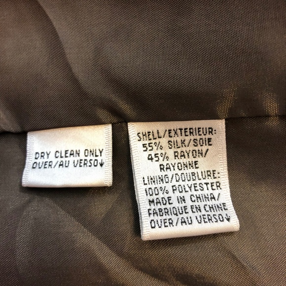 DB LIFE Brown Silk Blend Blouse Size M - Picture 7 of 8